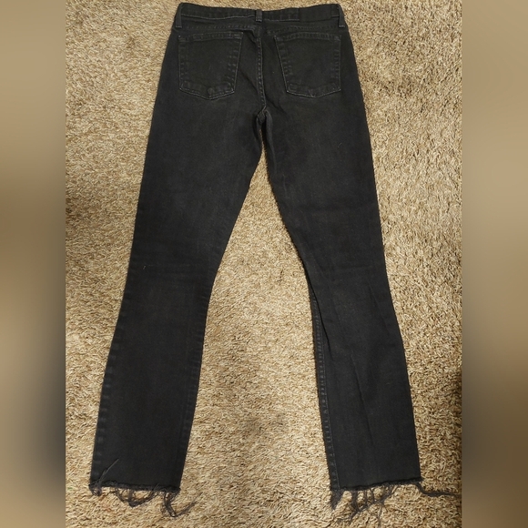 Theory Black Distressed Jeans - Picture 2 of 5
